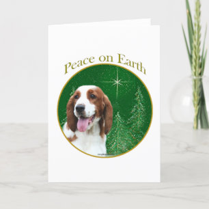 Welsh Springer Spaniel Peace Feiertagskarte