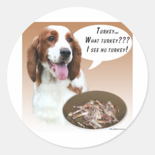 Welsh Springer Spaniel Türkei Runder Aufkleber