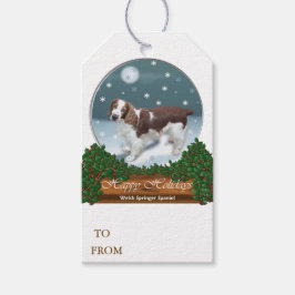 Welsh Springer Spaniel Weihnachten Geschenkanhänger