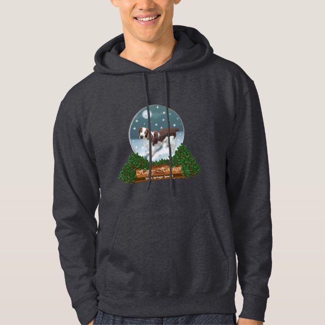Welsh Springer Spaniel Weihnachtsgeschenke Hoodie (Vorderseite)