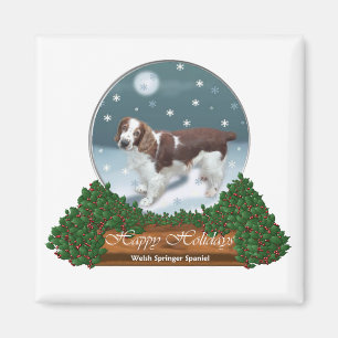Welsh Springer Spaniel Weihnachtsgeschenke Magnet