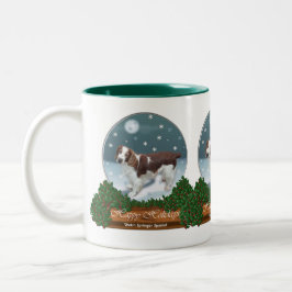 Welsh Springer Spaniel Weihnachtsgeschenke Zweifarbige Tasse
