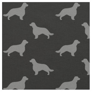 Welsh Springer Spanier Silhouetten mit Long Schwan Stoff