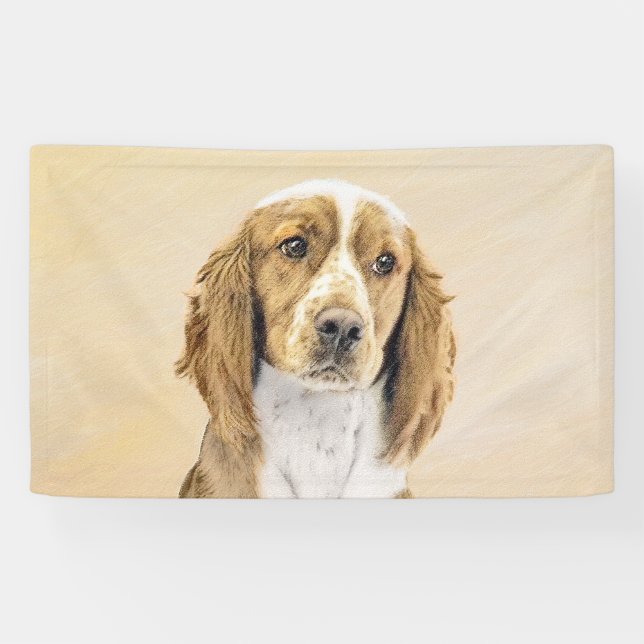 Welsh Springer Spanischmalerei - Original Dog Art Banner (Horizontal)