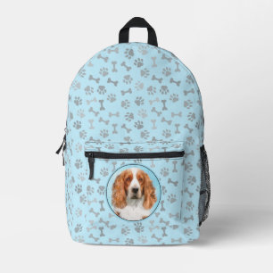 Welsh Springer Spanischmalerei - Original Dog Art Bedruckter Rucksack