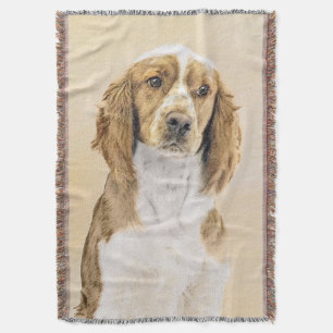 Welsh Springer Spanischmalerei - Original Dog Art Decke