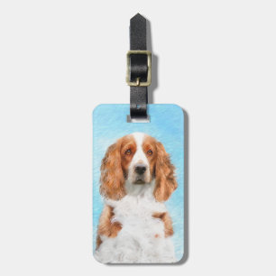 Welsh Springer Spanischmalerei - Original Dog Art Gepäckanhänger