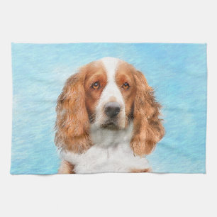 Welsh Springer Spanischmalerei - Original Dog Art Geschirrtuch