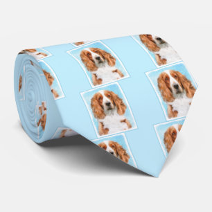 Welsh Springer Spanischmalerei - Original Dog Art Krawatte