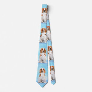 Welsh Springer Spanischmalerei - Original Dog Art Krawatte