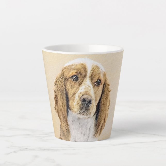Welsh Springer Spanischmalerei - Original Dog Art Milchtasse (Vorderseite)