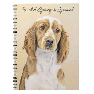 Welsh Springer Spanischmalerei - Original Dog Art Notizblock