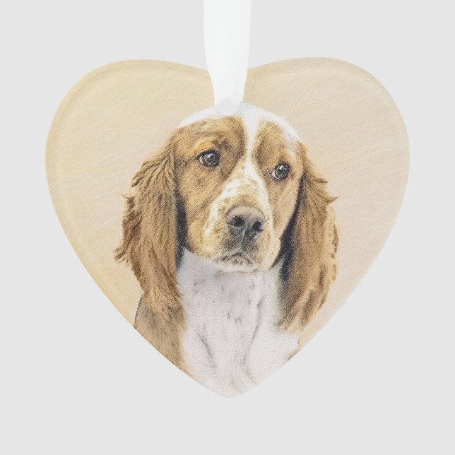 Welsh Springer Spanischmalerei - Original Dog Art Ornament (Vorderseite)