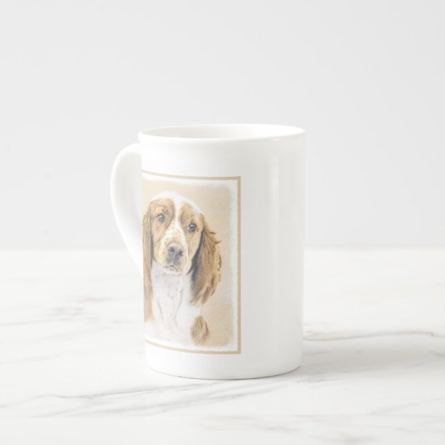 Welsh Springer Spanischmalerei - Original Dog Art Prozellantasse (Vorderseite Links)
