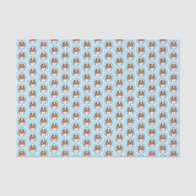 Welsh Springer Spanischmalerei - Original Dog Art Seidenpapier (Vorderseite)