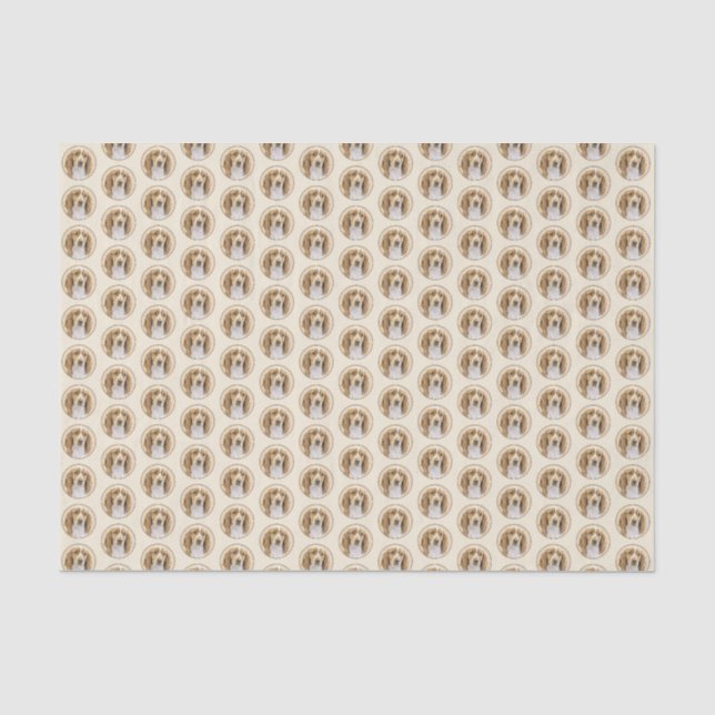 Welsh Springer Spanischmalerei - Original Dog Art Seidenpapier (Vorderseite)