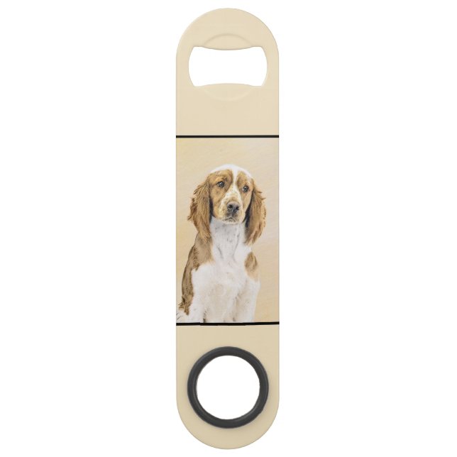 Welsh Springer Spanischmalerei - Original Dog Art Speed Flaschenöffner (Vorderseite)