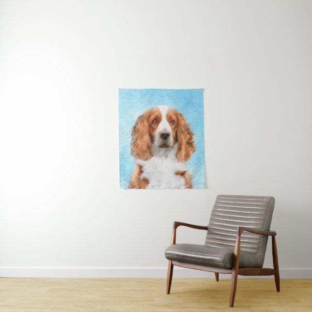 Welsh Springer Spanischmalerei - Original Dog Art Wandteppich (Beispiel)