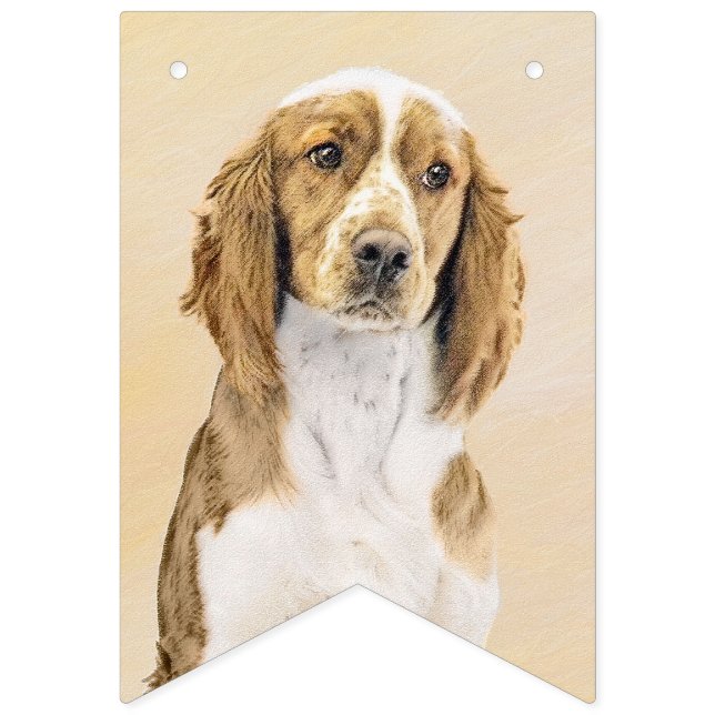 Welsh Springer Spanischmalerei - Original Dog Art Wimpelkette (Erste Fahne)