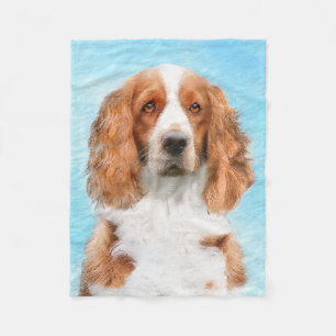 Welsh Springer Spanischmalerei - Original Hund Kun Fleecedecke