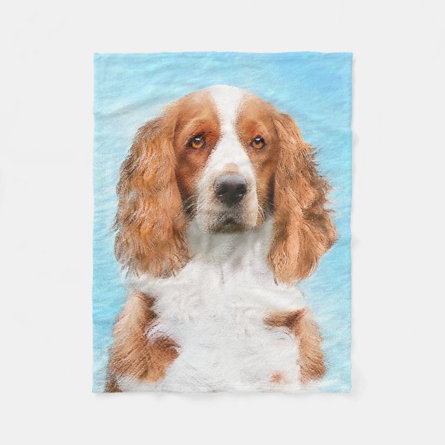 Welsh Springer Spanischmalerei - Original Hund Kun Fleecedecke (Vorderseite)
