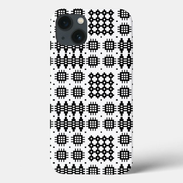 Welsh Tapestry Black, White iPhone 6 Xtreme Case (Rückseite)