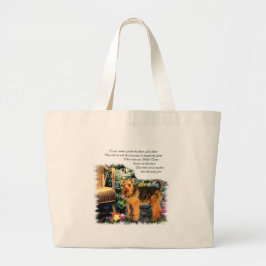 Welsh Terrier Art Geschenke Jumbo Stoffbeutel