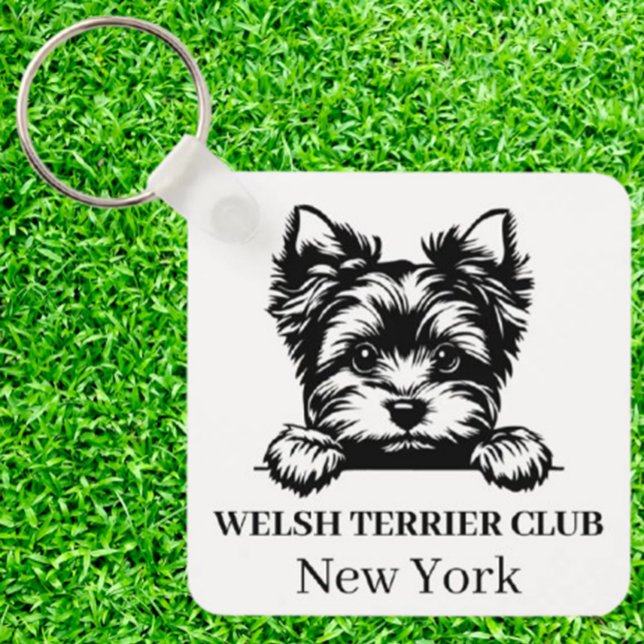 Welsh Terrier Custom Club Thema Schlüsselanhänger ( Special Gifts & Accessories for Welsh Terrier Lovers)