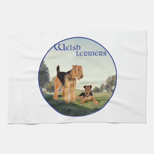 Welsh Terrier Handtuch (Horizontal)
