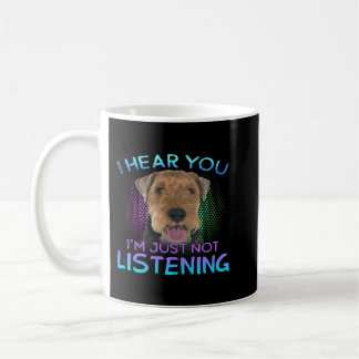 Welsh Terrier Ich höre Sie nicht zuhören Kaffeetasse