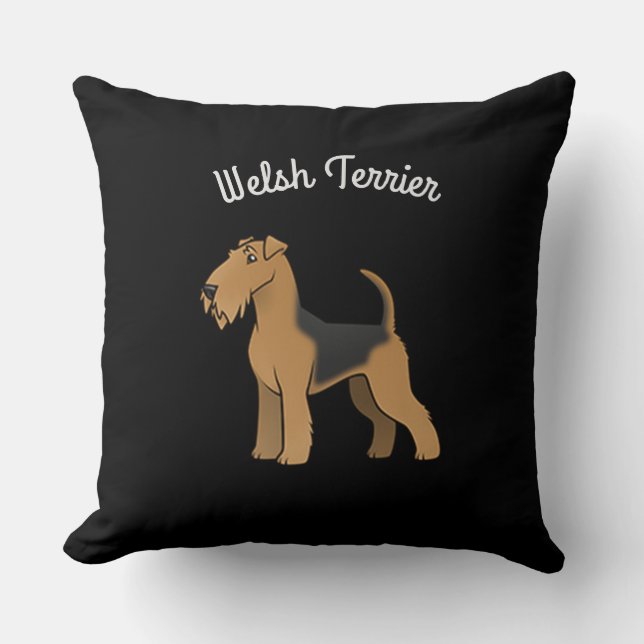 Welsh Terrier Kissen (Vorderseite)