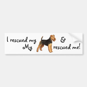 Welsh Terrier Rescue Autoaufkleber