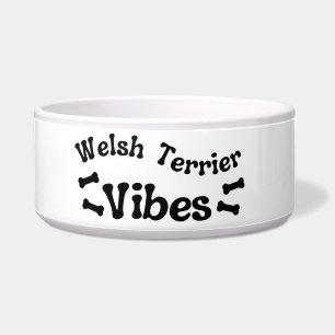 Welsh Terrier Vibes Keramik Dog Bowl Napf