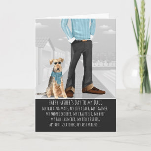 Welsh Terrier vom Vatertag Karte