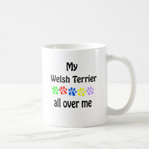 Welsh Terrier Walks Design Kaffeetasse
