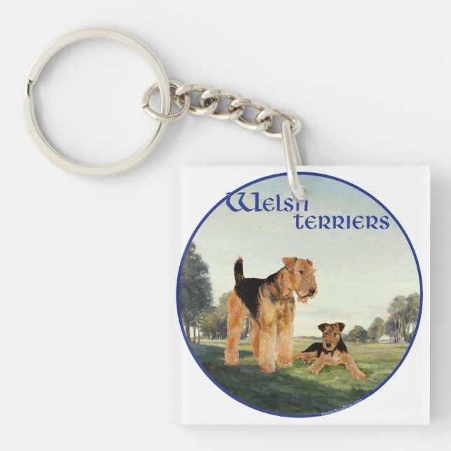 Welsh Terriers Schlüsselanhänger (Vorderseite)