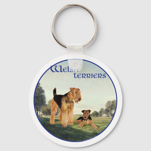 Welsh Terriers Schlüsselanhänger (Vorderseite)
