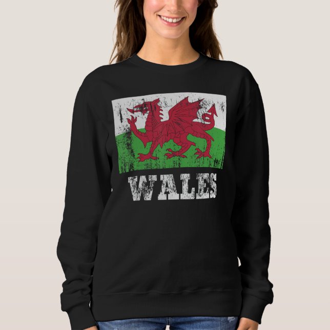 Welsh Wales Flag Pride Welsh Flag 1 Sweatshirt (Vorderseite)
