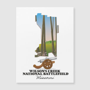 Welson's Bach National Battlefield, Missouri, usa Magnetkarte