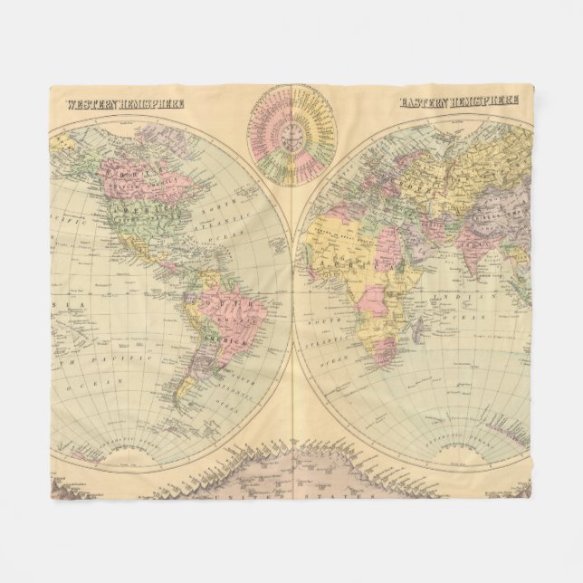 Welt 10 fleecedecke (Vorderseite (Horizontal))