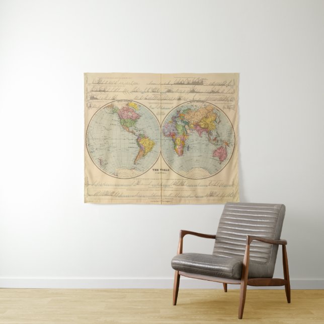 Welt 11 wandteppich (Beispiel (Horizontal))