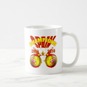 Welt 2008 Meister-Spaniens Europa 2010 Kaffeetasse