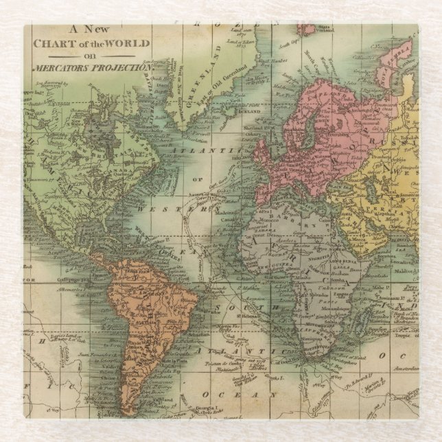 Welt 4 glasuntersetzer (Vorderseite)