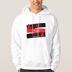Welt-Aids-Tag 1. Dezember Button-Shirt Hoodie