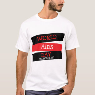Welt-Aids-Tag 1. Dezember Button-Shirt T-Shirt