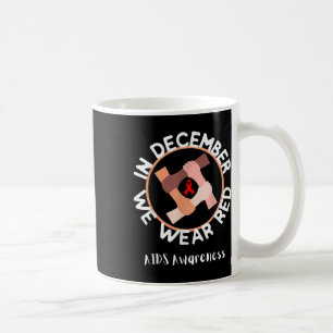 Welt-Aids-Tag im Dezember Wir tragen Red Awareness Kaffeetasse