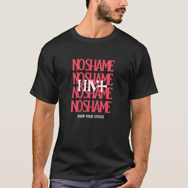 Welt-Aids-Tag kennen Ihren Status T-Shirt (Vorderseite)