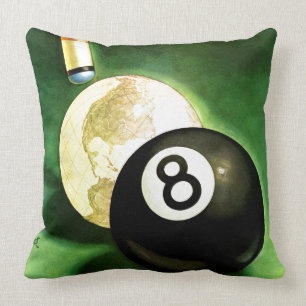 Welt als Spielball Kissen