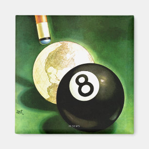 Welt als Spielball Magnet