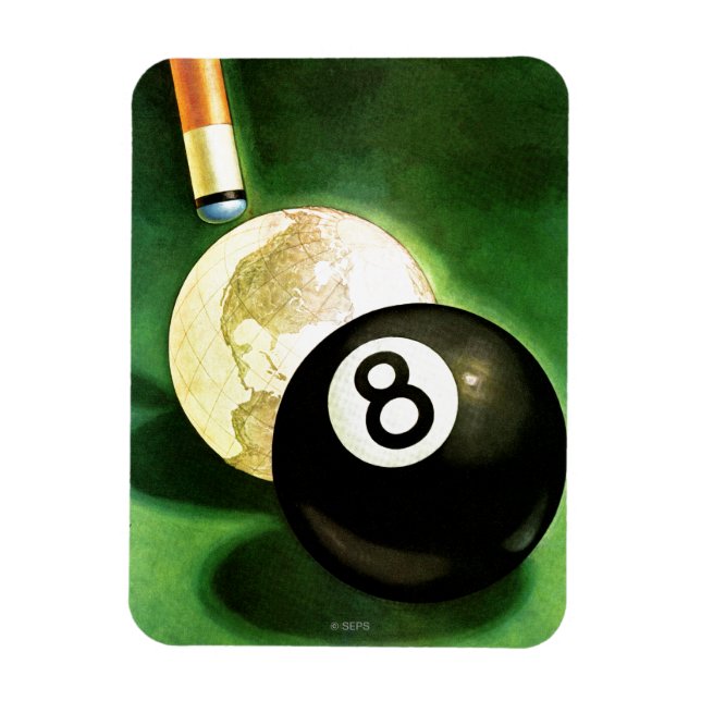 Welt als Spielball Magnet (Vertikal)
